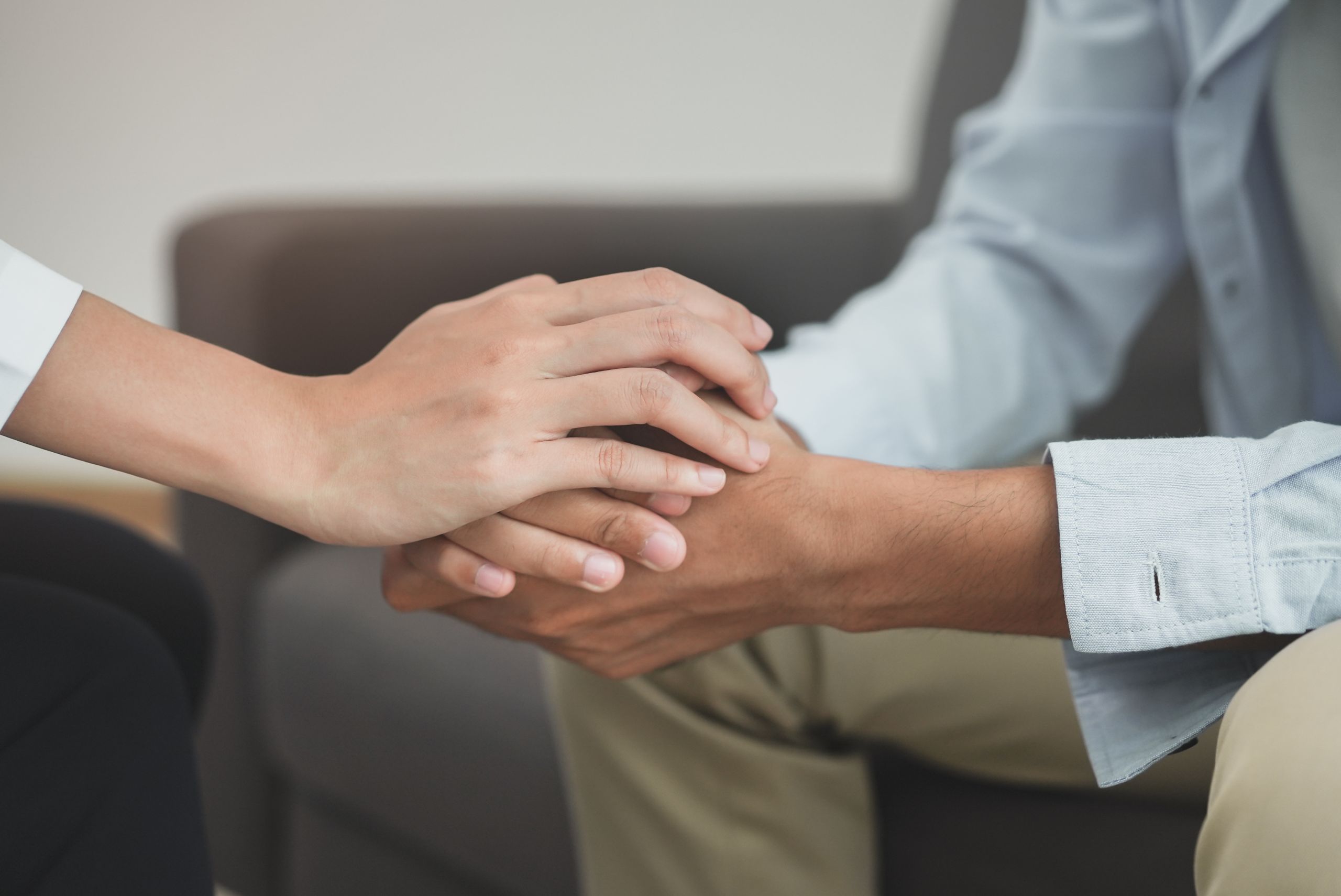 Person visiting a caring psychiatrist