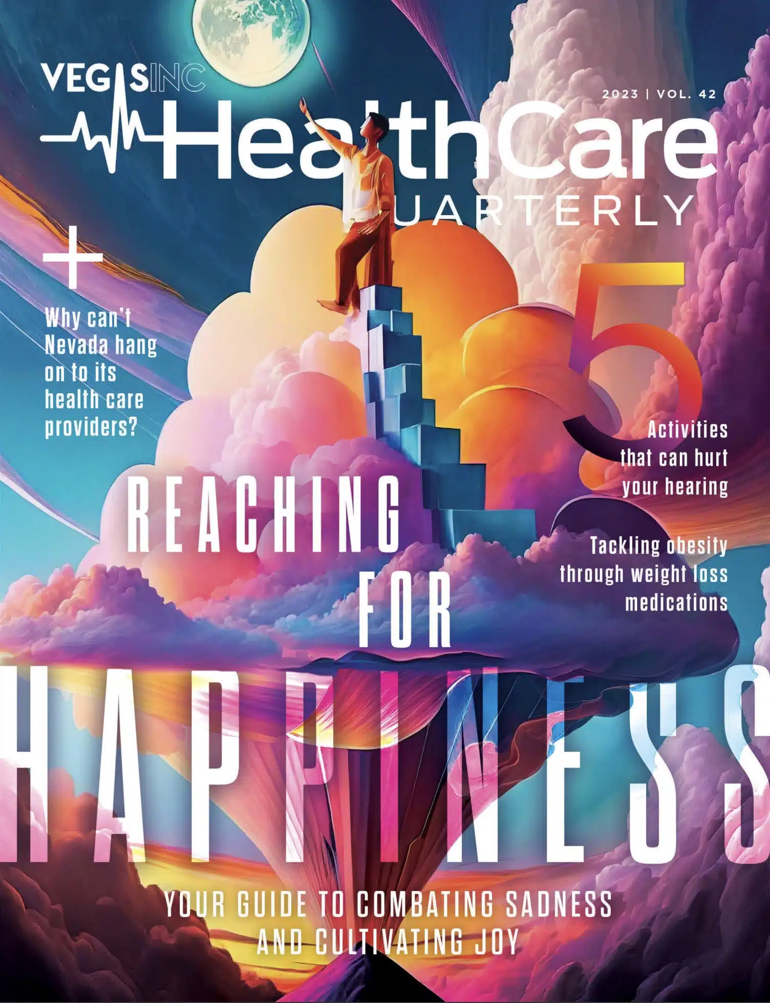 Healthcare-Quarterly-Cover.jpg Vegas Inc Healthcare Quarterly "Reaching for Happiness" cover