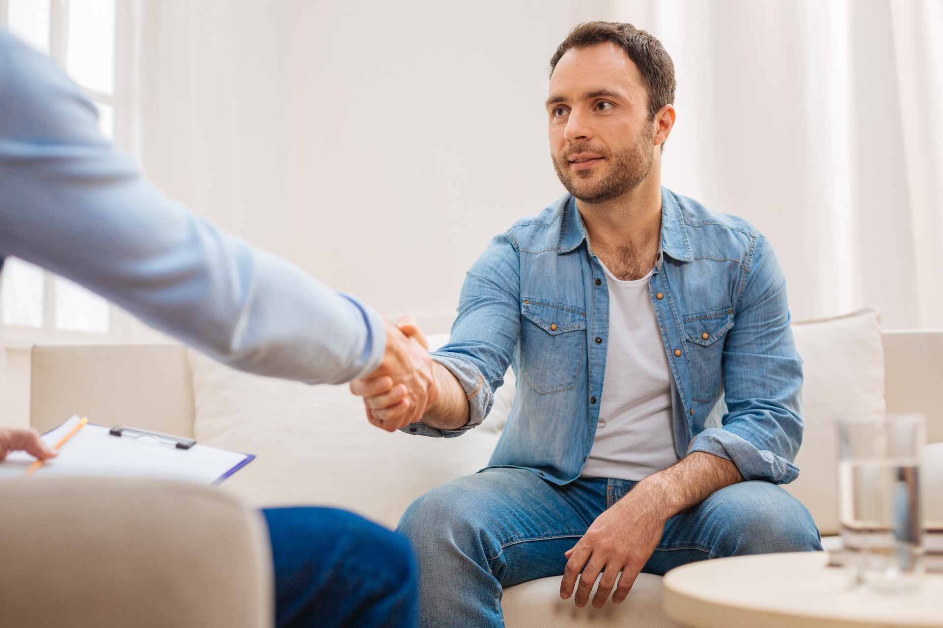 a psychiatrist discussing who is not a good candidate for ketamine therapy with a patient