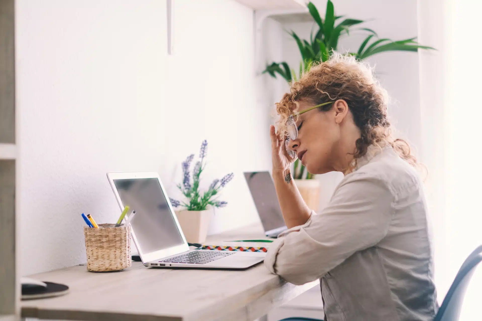 Woman suffering from OCD symptoms