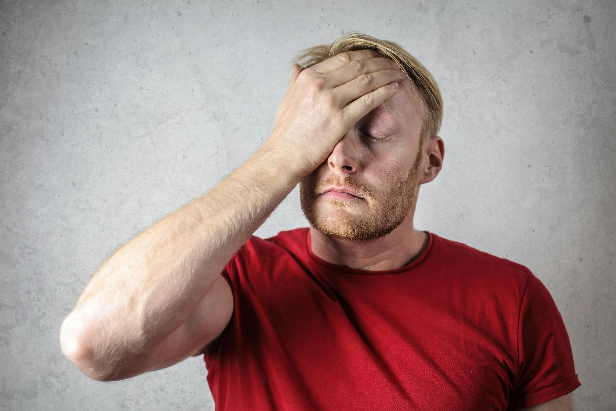 a man experiencing anxiety