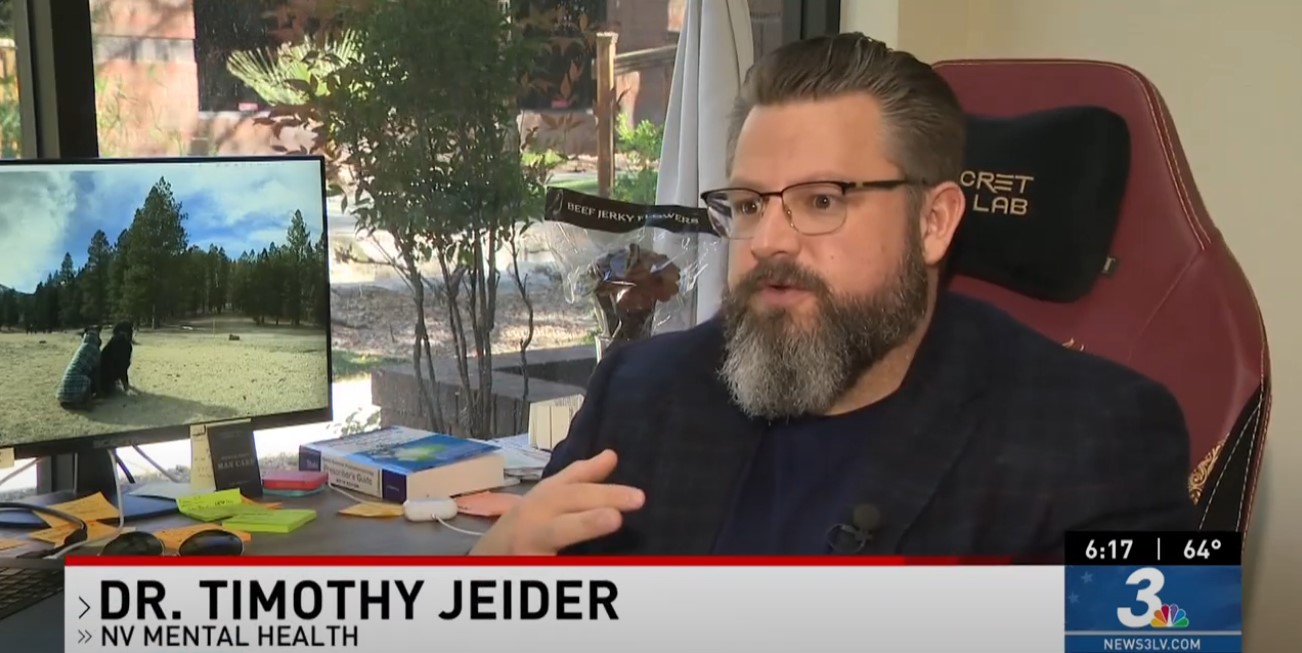 Dr. Jeider on News 3 discussing teen takeovers and social media