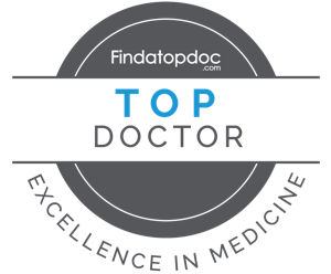 Find a Top Doctor Badge for Excellence in Medicine