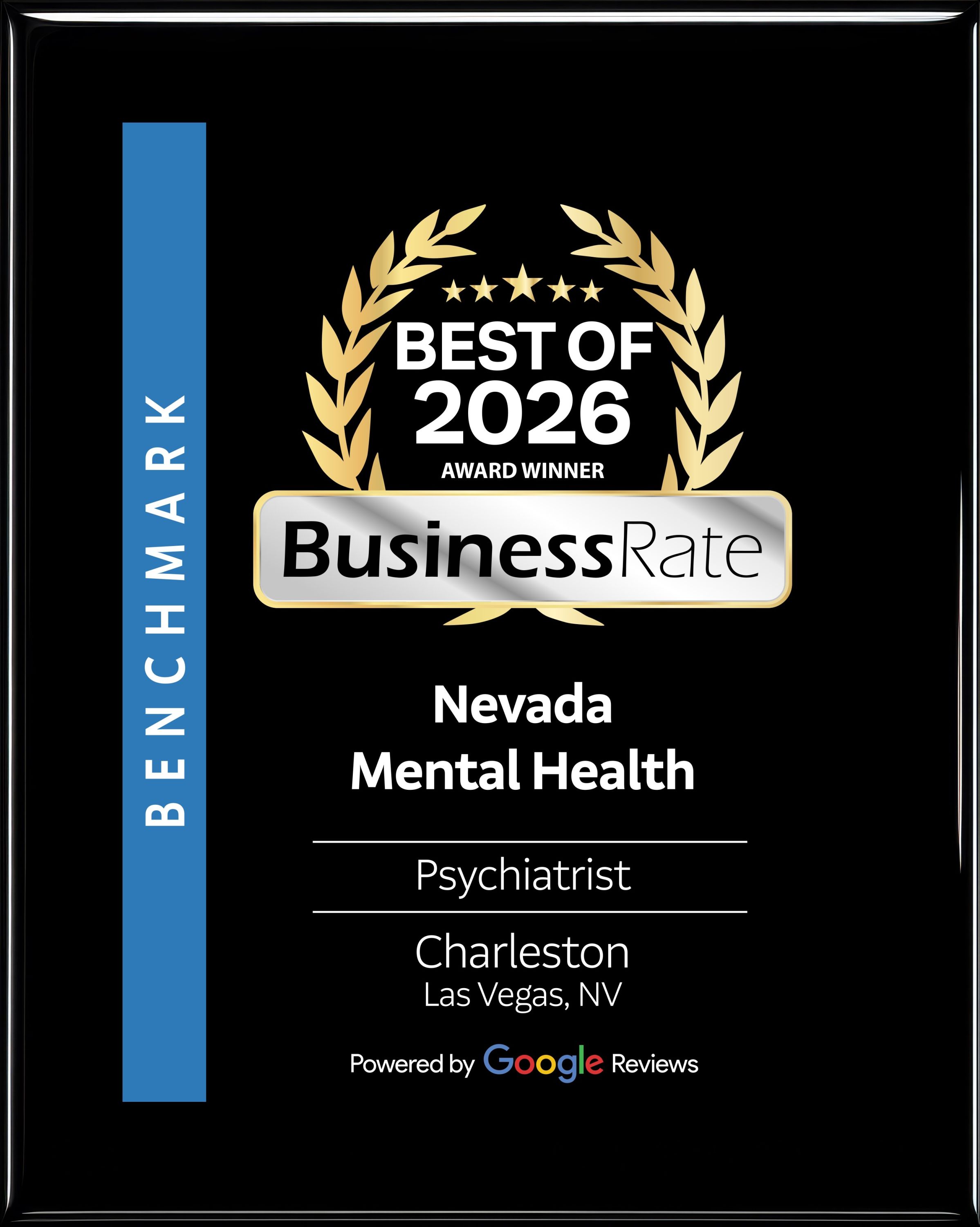 Best of 2026 Award Winner Plaque from Business Rate